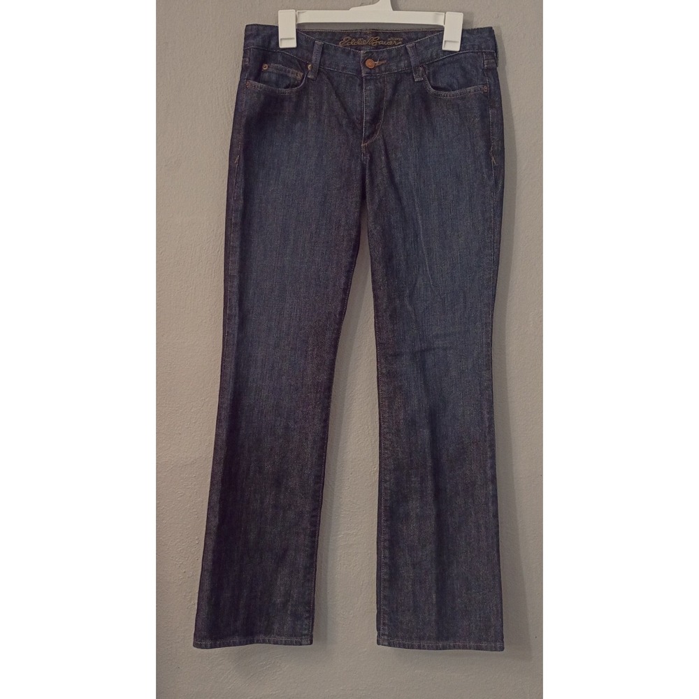 Eddie Bauer Jeans Womens 8 Blue Modern BootcutDenim Classiccore Straight